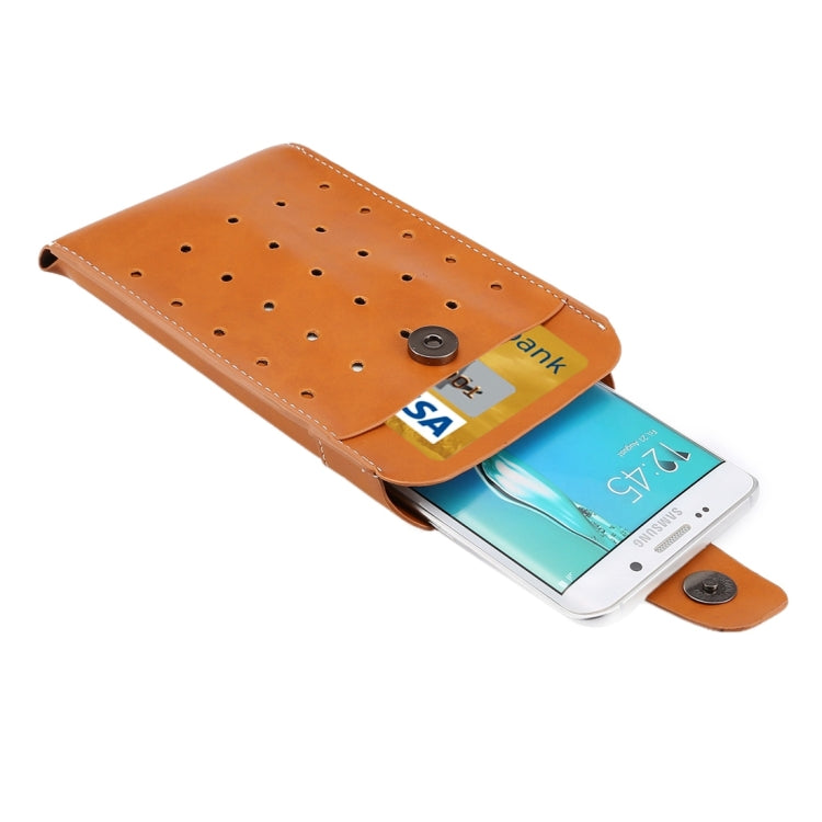 5.7 inch Universal Crazy Horse Texture Vertical Style Sporty Waist / Handhold Bag with Buckle for iPhone 6 Plus & 6s Plus, Galaxy S7 Edge / S7 / S6 edge+, Huawei, etc