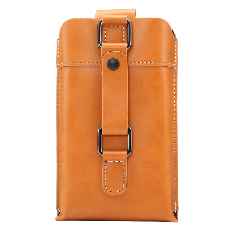 5.7 inch Universal Crazy Horse Texture Vertical Style Sporty Waist / Handhold Bag with Buckle for iPhone 6 Plus & 6s Plus, Galaxy S7 Edge / S7 / S6 edge+, Huawei, etc