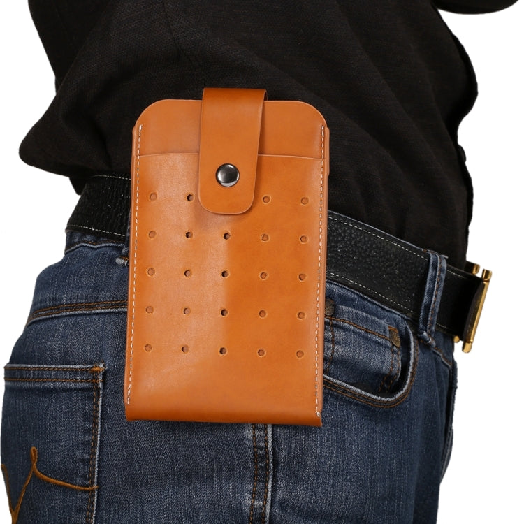 5.7 inch Universal Crazy Horse Texture Vertical Style Sporty Waist / Handhold Bag with Buckle for iPhone 6 Plus & 6s Plus, Galaxy S7 Edge / S7 / S6 edge+, Huawei, etc