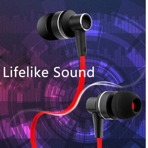 Kanen iP-808 3.5mm Plug Noodle Wire Style In-ear Stereo Earphone with Microphone for iPhone 6 & 6 Plus, iPhone 5 & 5S & 5C, Galaxy, Other Phones(Red)