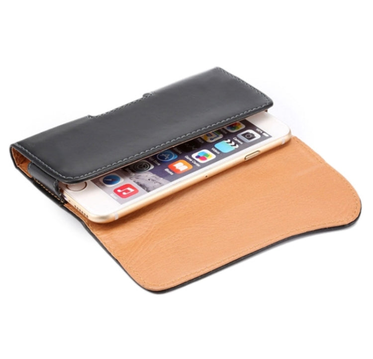 Crazy Horse Texture Vertical Flip Leather Case / Waist Bag with Back Splint and Arch Design for iPhone 6 Plus & Galaxy Note 8