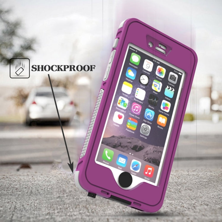 Waterproof Dustproof Shockproof Crushproof Noctilucent Protective Case with Holder for iPhone 6 & 6S