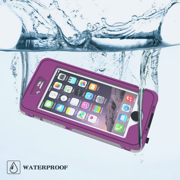 Waterproof Dustproof Shockproof Crushproof Noctilucent Protective Case with Holder for iPhone 6 & 6S