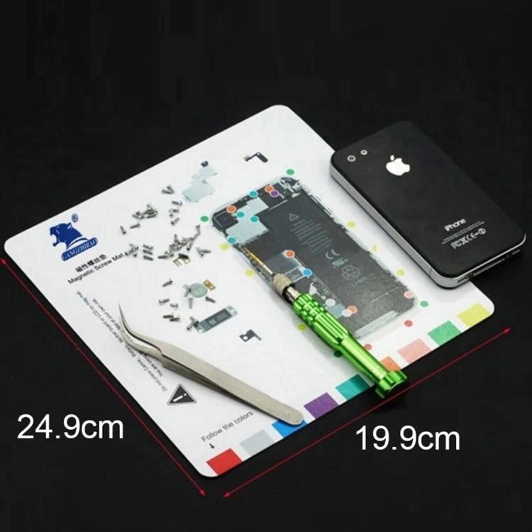 Magnetic Screws Mat for iPhone 6s, Size: 24.7cm x 18.7cm