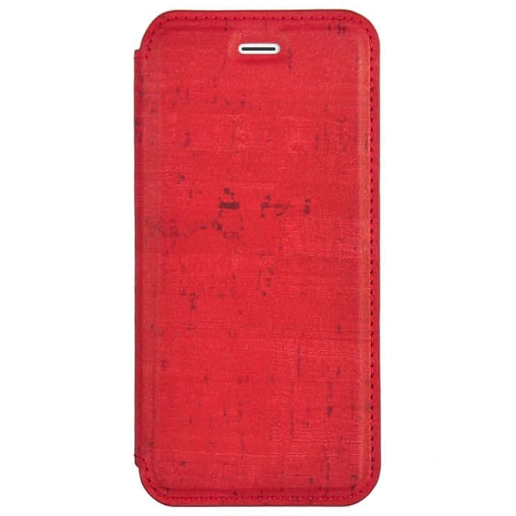Retro Style Wood Grain Stitching Leather Case with Holder for iPhone 6 & 6s