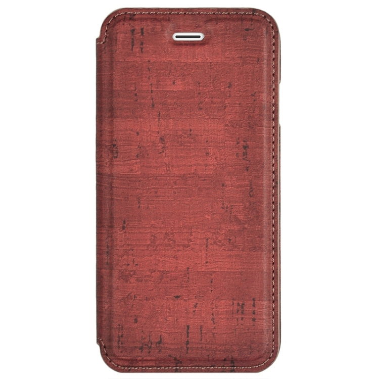 Retro Style Wood Grain Stitching Leather Case with Holder for iPhone 6 & 6s