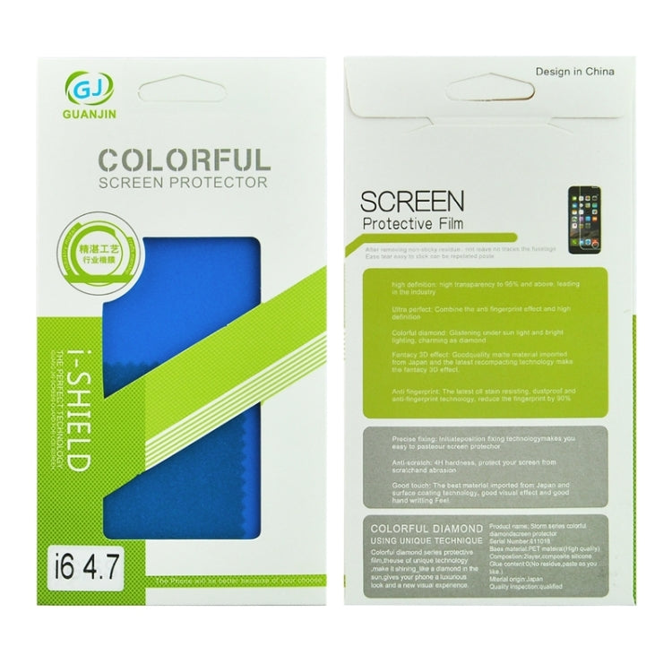 Colorized Frosted Flash Powder Back Screen Protective Film for iPhone 6 & 6s