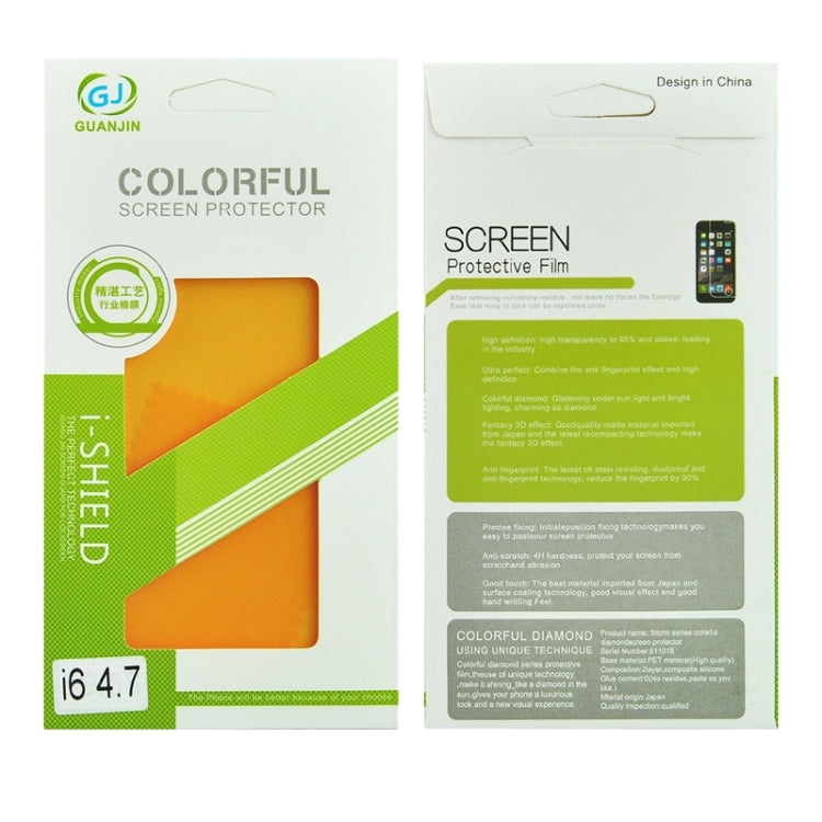 Colorized Frosted Flash Powder Back Screen Protective Film for iPhone 6 & 6s