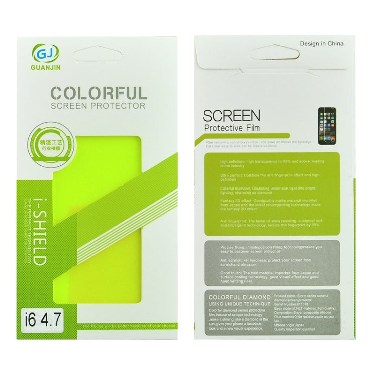 Colorized Frosted Flash Powder Back Screen Protective Film for iPhone 6 & 6s