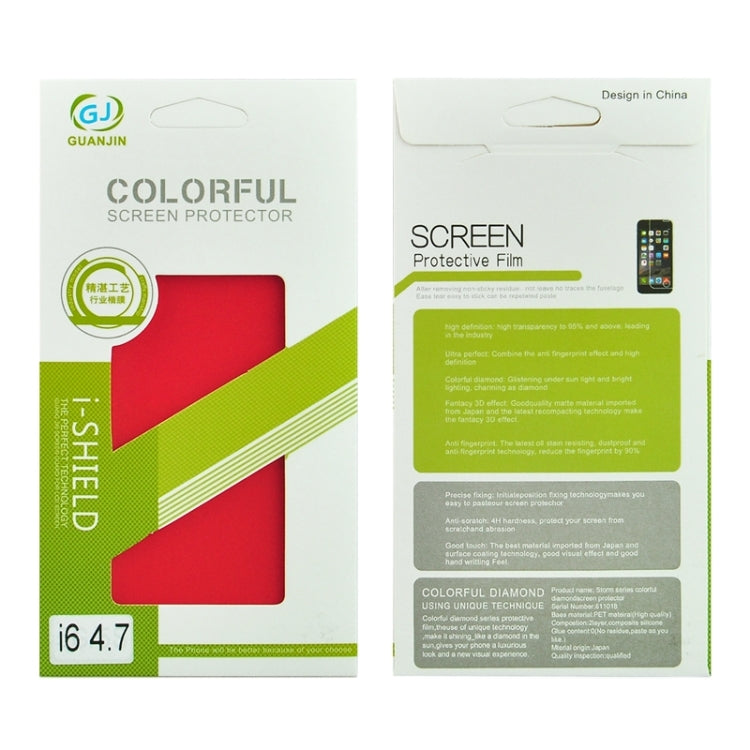 Colorized Frosted Flash Powder Back Screen Protective Film for iPhone 6 & 6s