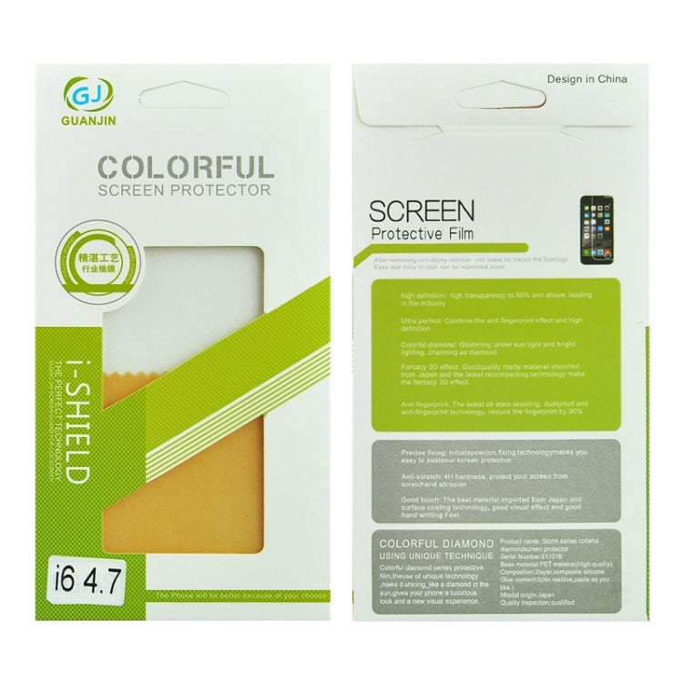 Colorized Frosted Flash Powder Back Screen Protective Film for iPhone 6 & 6s