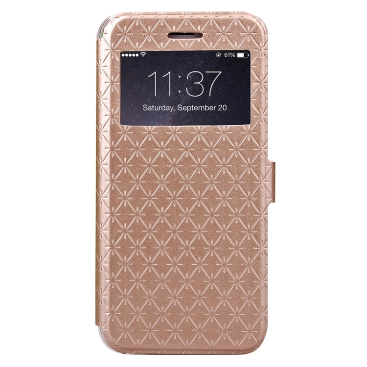 Argyles Texture Horizontal Flip Solid Color Leather Case with Holder & Card Slot & Call Display ID for iPhone 6 & 6s