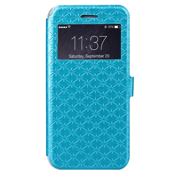 Argyles Texture Horizontal Flip Solid Color Leather Case with Holder & Card Slot & Call Display ID for iPhone 6 & 6s