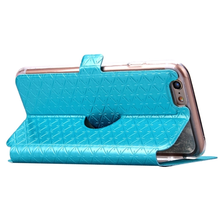 Argyles Texture Horizontal Flip Solid Color Leather Case with Holder & Card Slot & Call Display ID for iPhone 6 & 6s
