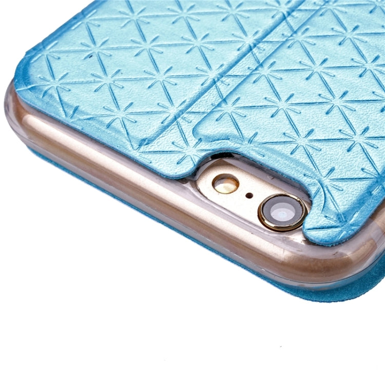 Argyles Texture Horizontal Flip Solid Color Leather Case with Holder & Card Slot & Call Display ID for iPhone 6 & 6s