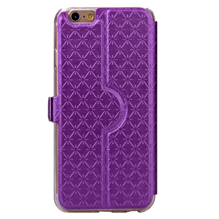 Argyles Texture Horizontal Flip Solid Color Leather Case with Holder & Card Slot & Call Display ID for iPhone 6 & 6s