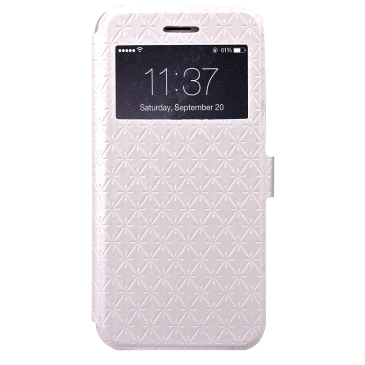 Argyles Texture Horizontal Flip Solid Color Leather Case with Holder & Card Slot & Call Display ID for iPhone 6 & 6s