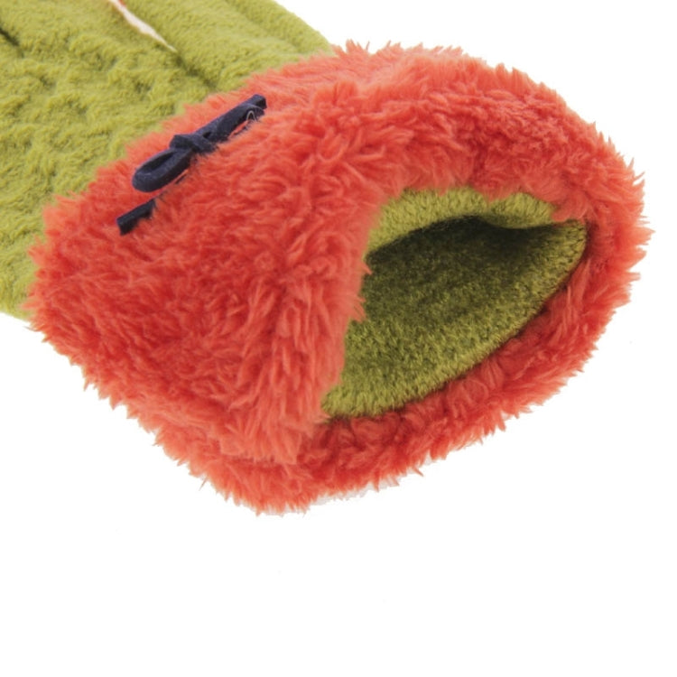 Fashionable Bowknot Style 2-finger Capacitive Touch Gloves for Women