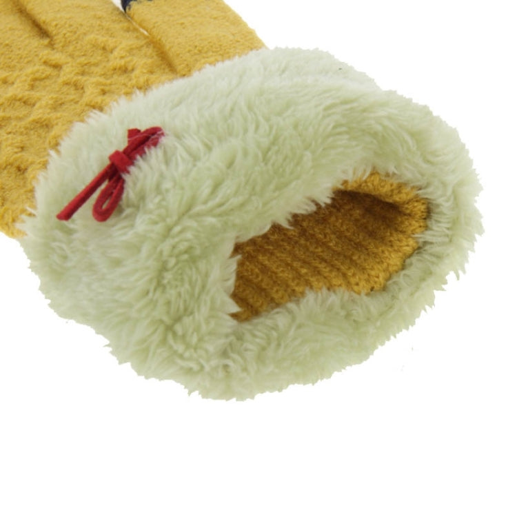 Fashionable Bowknot Style 2-finger Capacitive Touch Gloves for Women