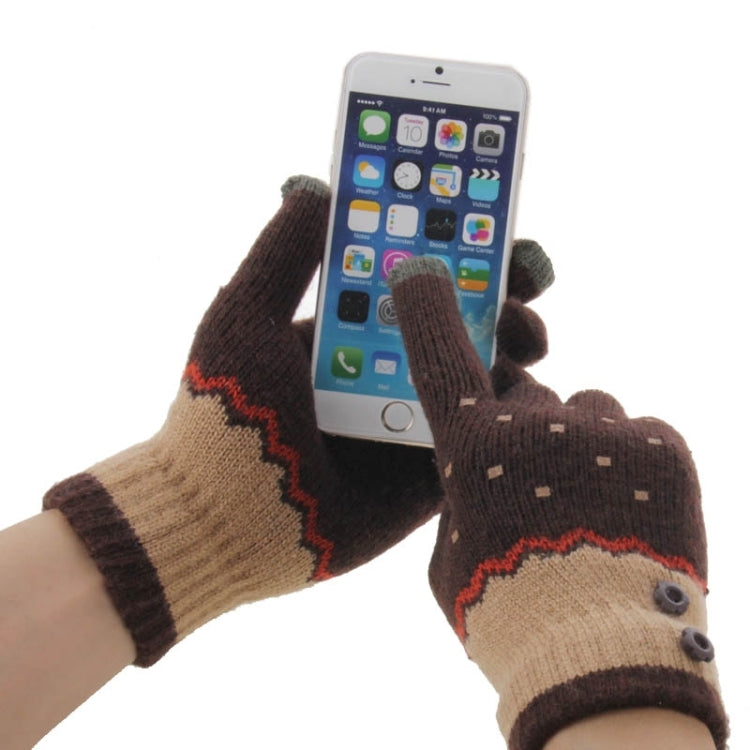 Fashionable Dot Style 2-finger Capacitive Touch Gloves for Women