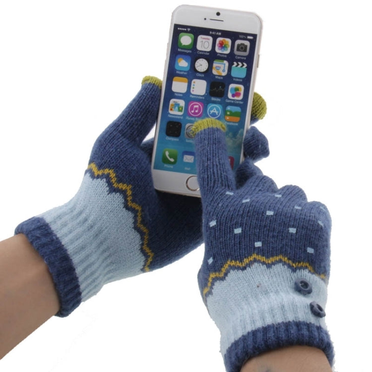 Fashionable Dot Style 2-finger Capacitive Touch Gloves for Women