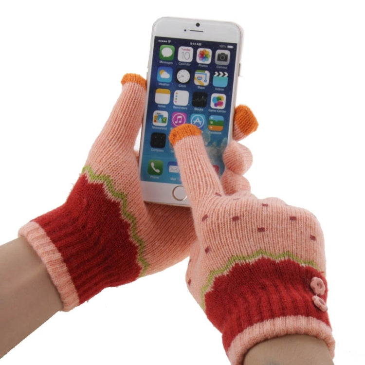 Fashionable Dot Style 2-finger Capacitive Touch Gloves for Women