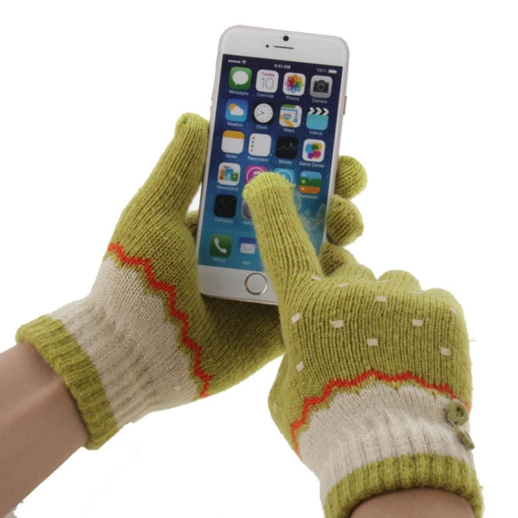 Fashionable Dot Style 2-finger Capacitive Touch Gloves for Women