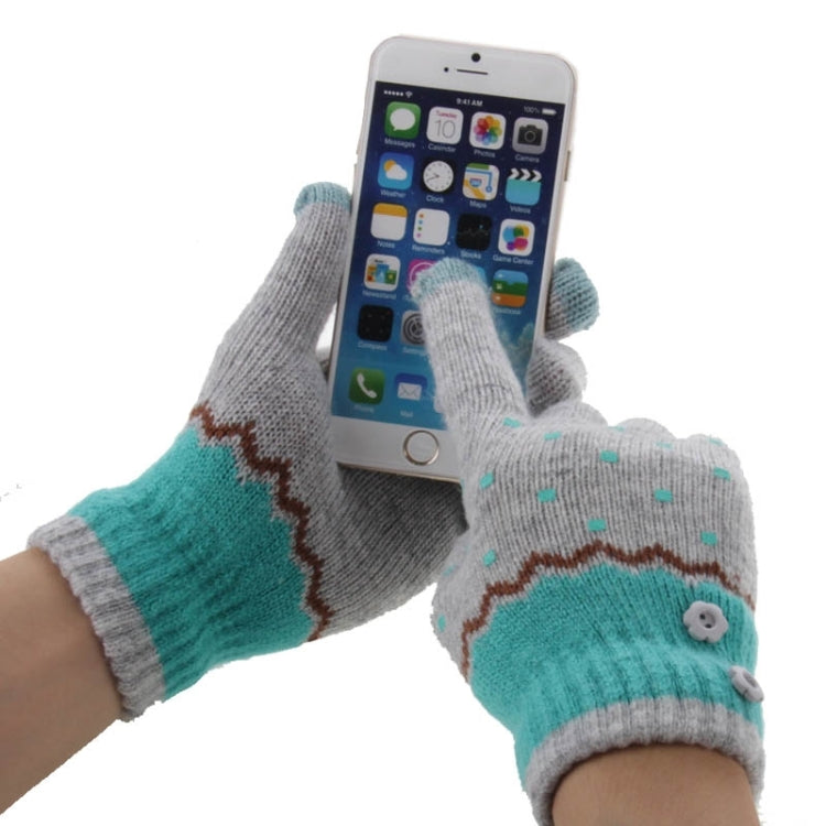 Fashionable Dot Style 2-finger Capacitive Touch Gloves for Women