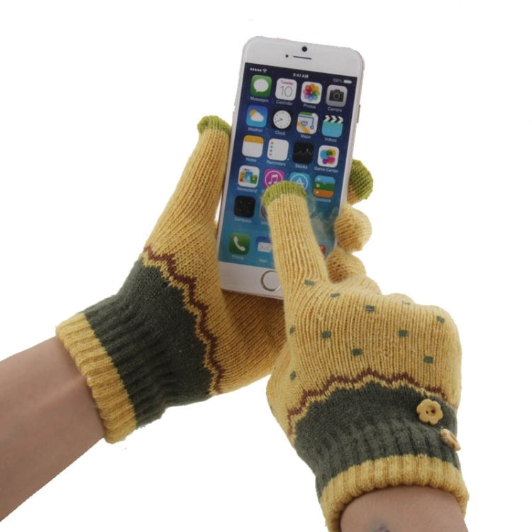 Fashionable Dot Style 2-finger Capacitive Touch Gloves for Women