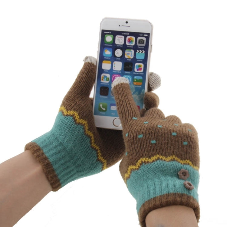 Fashionable Dot Style 2-finger Capacitive Touch Gloves for Women