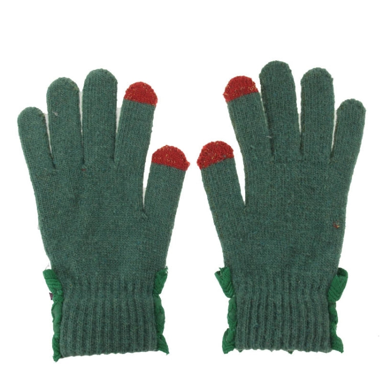 Fashionable Bowknot and Button Style 2-finger Capacitive Touch Gloves for Women, For iPhone, Galaxy, Huawei, Xiaomi, LG, HTC and Other Smart Phones
