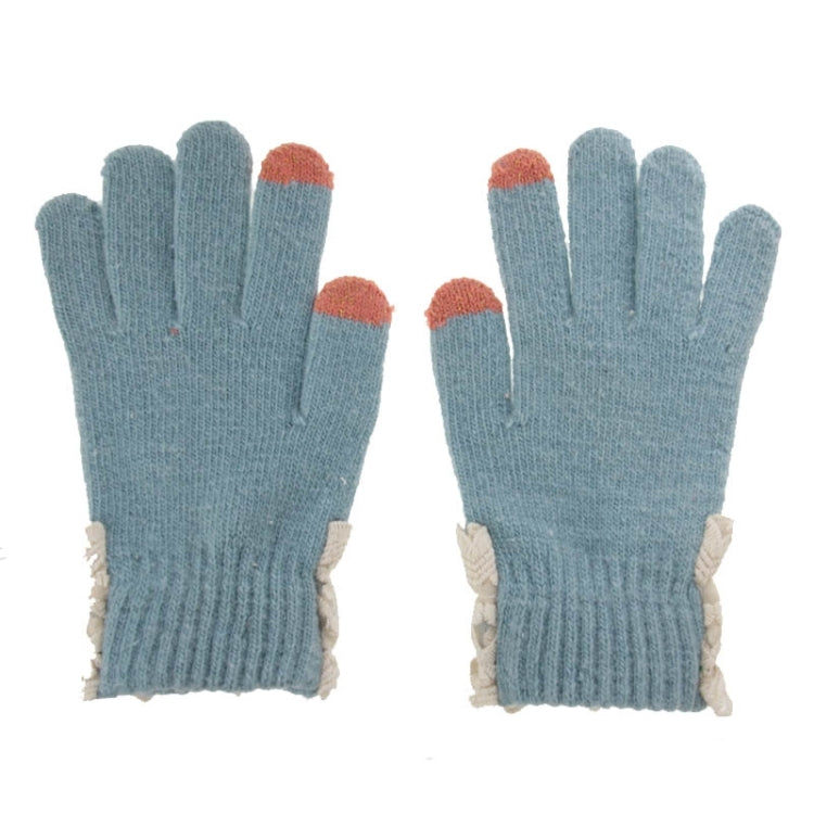Fashionable Bowknot and Button Style 2-finger Capacitive Touch Gloves for Women, For iPhone, Galaxy, Huawei, Xiaomi, LG, HTC and Other Smart Phones