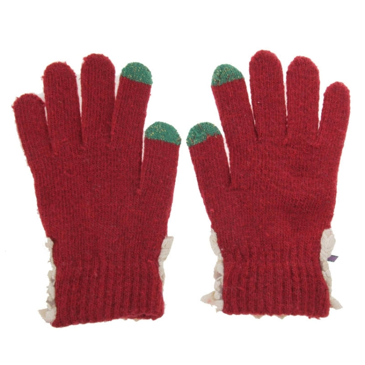 Fashionable Bowknot and Button Style 2-finger Capacitive Touch Gloves for Women, For iPhone, Galaxy, Huawei, Xiaomi, LG, HTC and Other Smart Phones