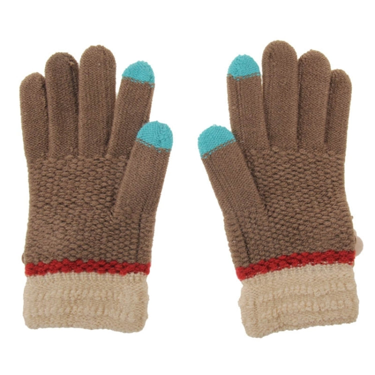 Fashionable Flower Style 2-finger Capacitive Touch Gloves for Women