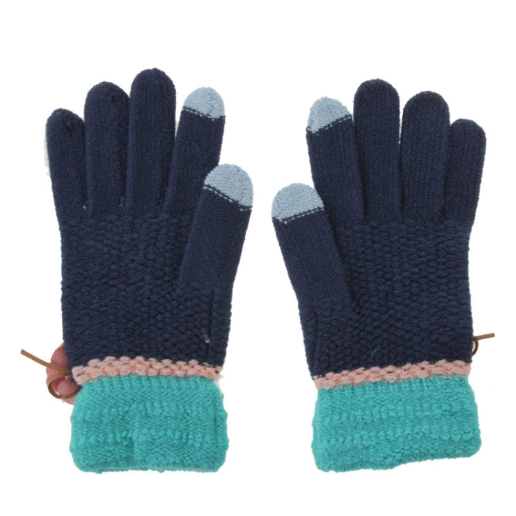 Fashionable Flower Style 2-finger Capacitive Touch Gloves for Women