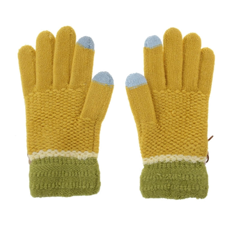 Fashionable Flower Style 2-finger Capacitive Touch Gloves for Women