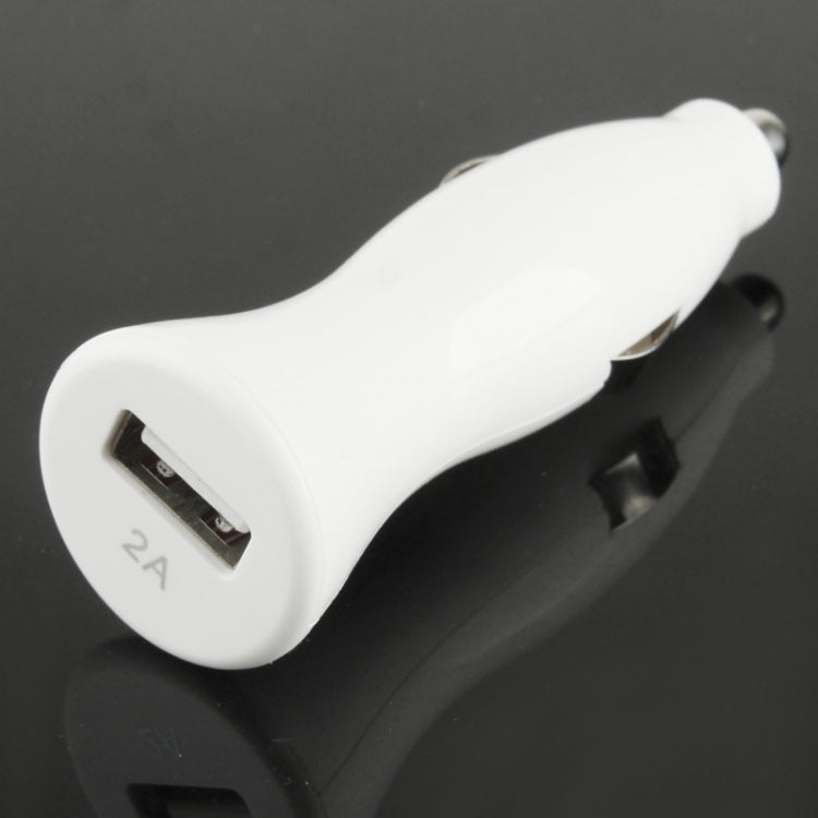 DC 5V / 2.1A Car Charger, For iPhone, iPad, Galaxy,  Huawei, Xiaomi, LG, HTC, other Smart Phones and Tablets(White)