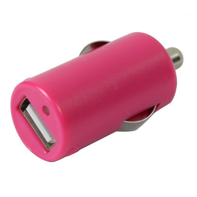 Micro Auto USB in Car Charger for iPad 2 & iPad, iPhone, Mobile, Zune, Output: 5V/2.1A(Pink)