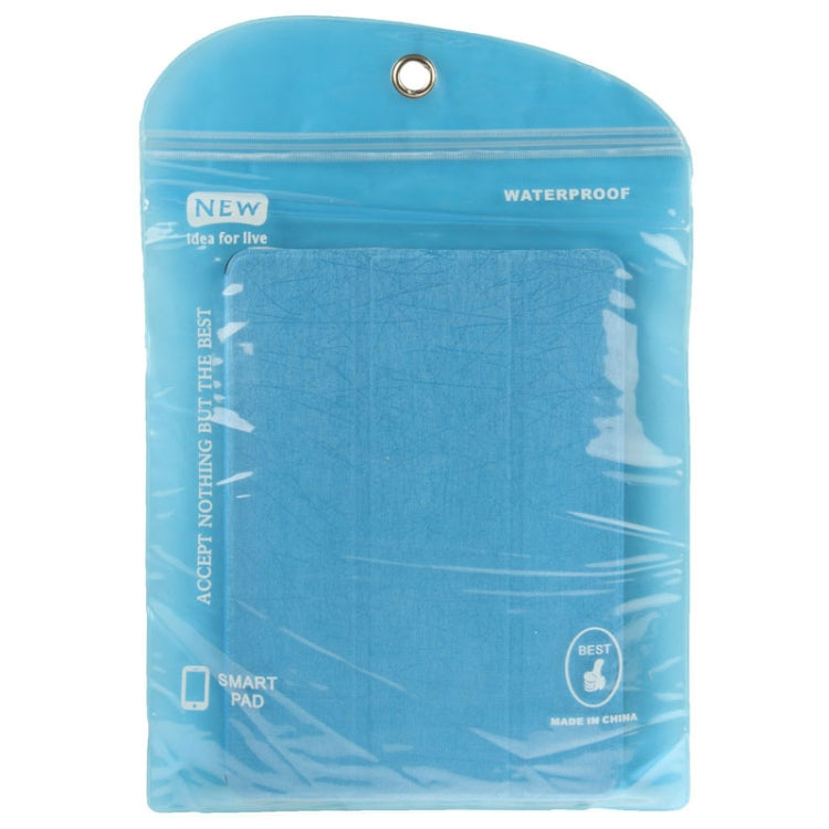 50 PCS Plastic Packing Bag for iPad Leather Case, Size: 28cm x 23.5cm(Blue)