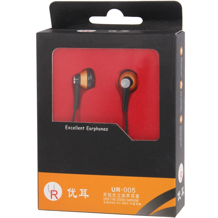 Open Type Stereo In-ear Earphone, Suitable for iPad Air / iPad 4 / iPad mini 1 / 2 / 3, iPod touch 5 / 6, UR-005