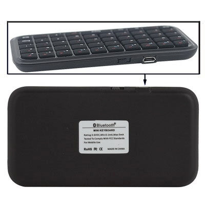 Mini Bluetooth Keyboard for iPad/iPhone, Windows Mobile, PC(Black)