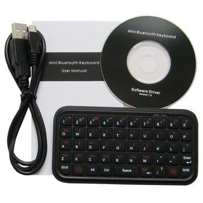 Mini Bluetooth Keyboard for iPad/iPhone, Windows Mobile, PC(Black)