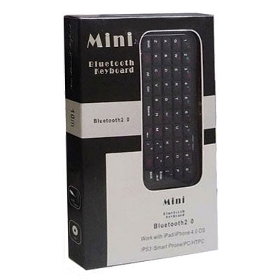 Mini Bluetooth Keyboard for iPad/iPhone, Windows Mobile, PC(Black)