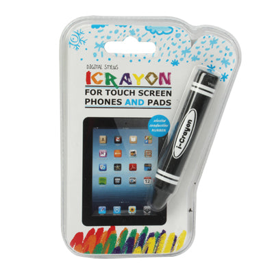 Crayon Touch Screen Stylus, For iPhone, Galaxy, Huawei, Xiaomi, LG, HTC and Other Smart Phones(Black)