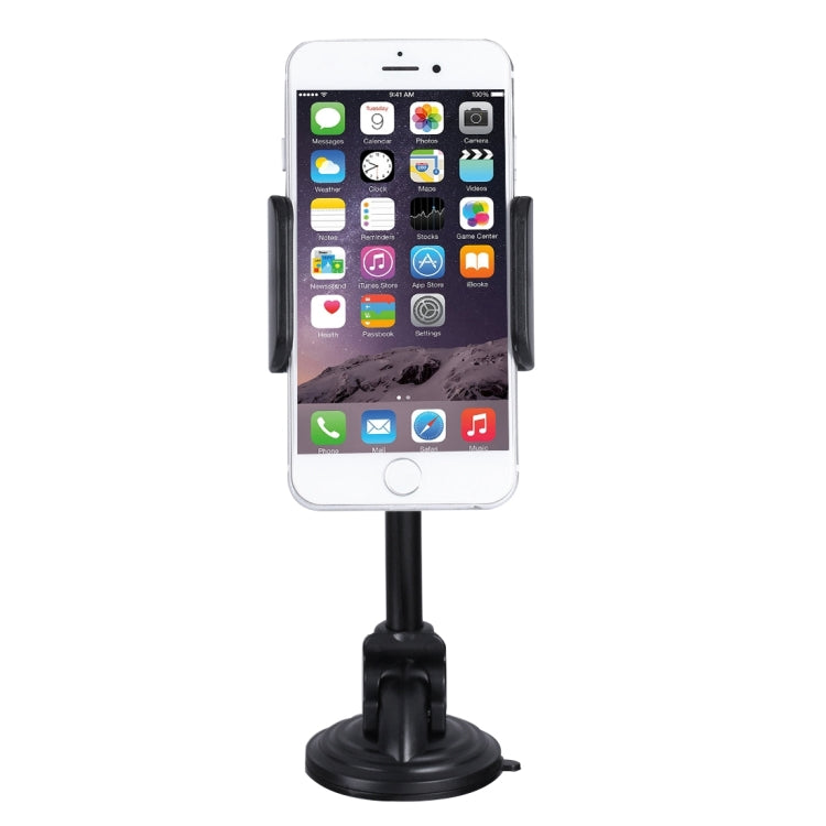 360 Degrees Rotation Suction Cup Car Basic Windshield Mobile & Tablet Car Holder , For 3.5-5 inches Mobile and 7-10 inch Tablets(Black)