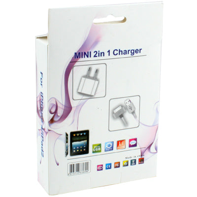 30 Pin 2.1A Car Charger, For iPhone 4 & 4S, iPhone 3GS / 3G, iPad 3 / iPad 2 / iPad(White)