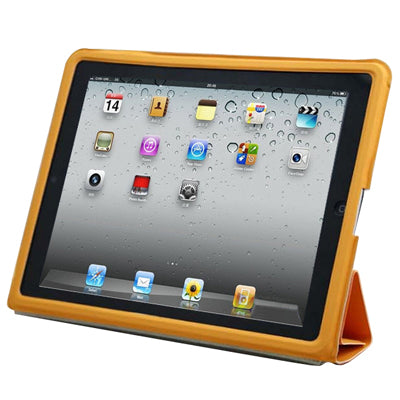 High Quality 4-Fold Ultra Thin Smart Leather Case with Sleep / Wake-up Function