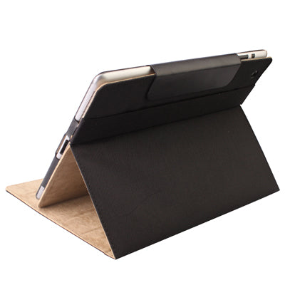 High Quality Leather Case with Holder for iPad 2 (Black)