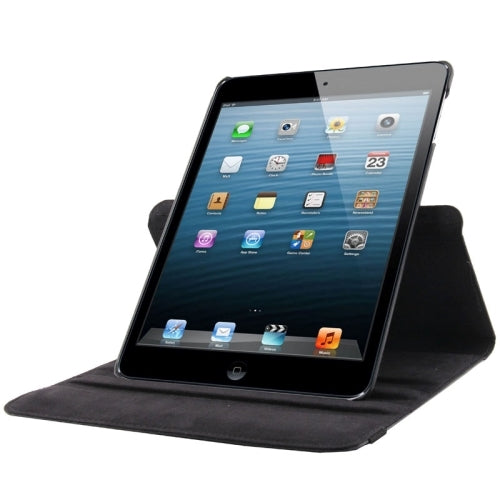 360 Degree Rotatable Litchi Texture Leather Case with Sleep / Wake-up function & Holder for iPad 4 / New iPad (iPad 3) / iPad 2