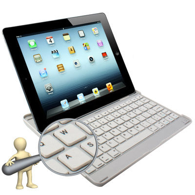 Perfect Design Mobile Bluetooth 3.0 ABS Hard Keyboard for New iPad (iPad 3) / iPad 2(White)